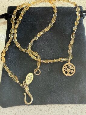 Satya Citrine Necklace with Tree of Life Pendant
